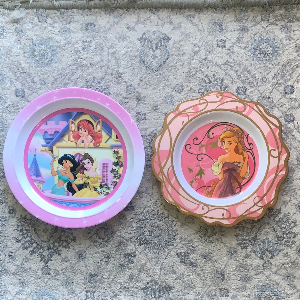 Vintage Disney Princess Plates